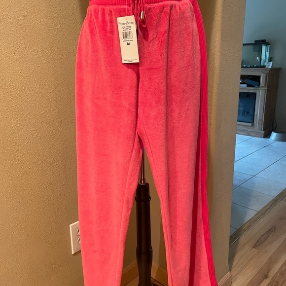 NEW Yvonne Picone, JADKFE84 joggers sweatpants begonia medium Brompton Road  Nwt - Picture 2 of 9